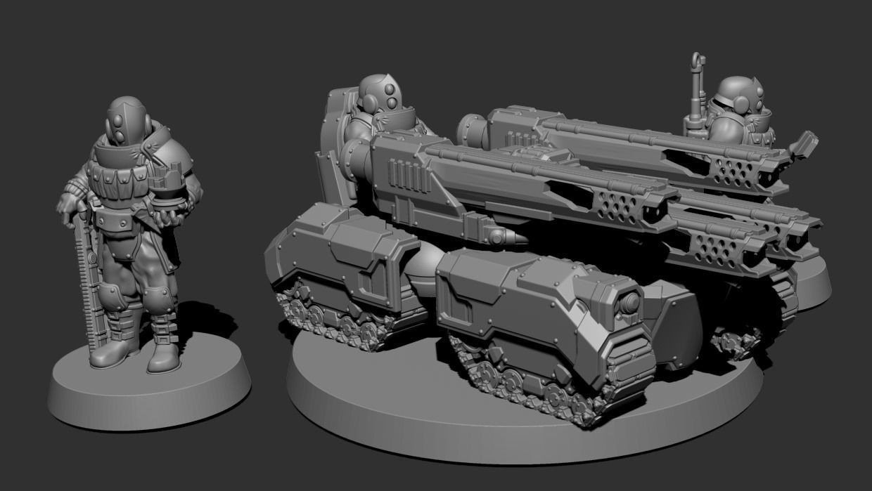 Jade Coalition - Harvestman Fire Support Platform 3D print model_12