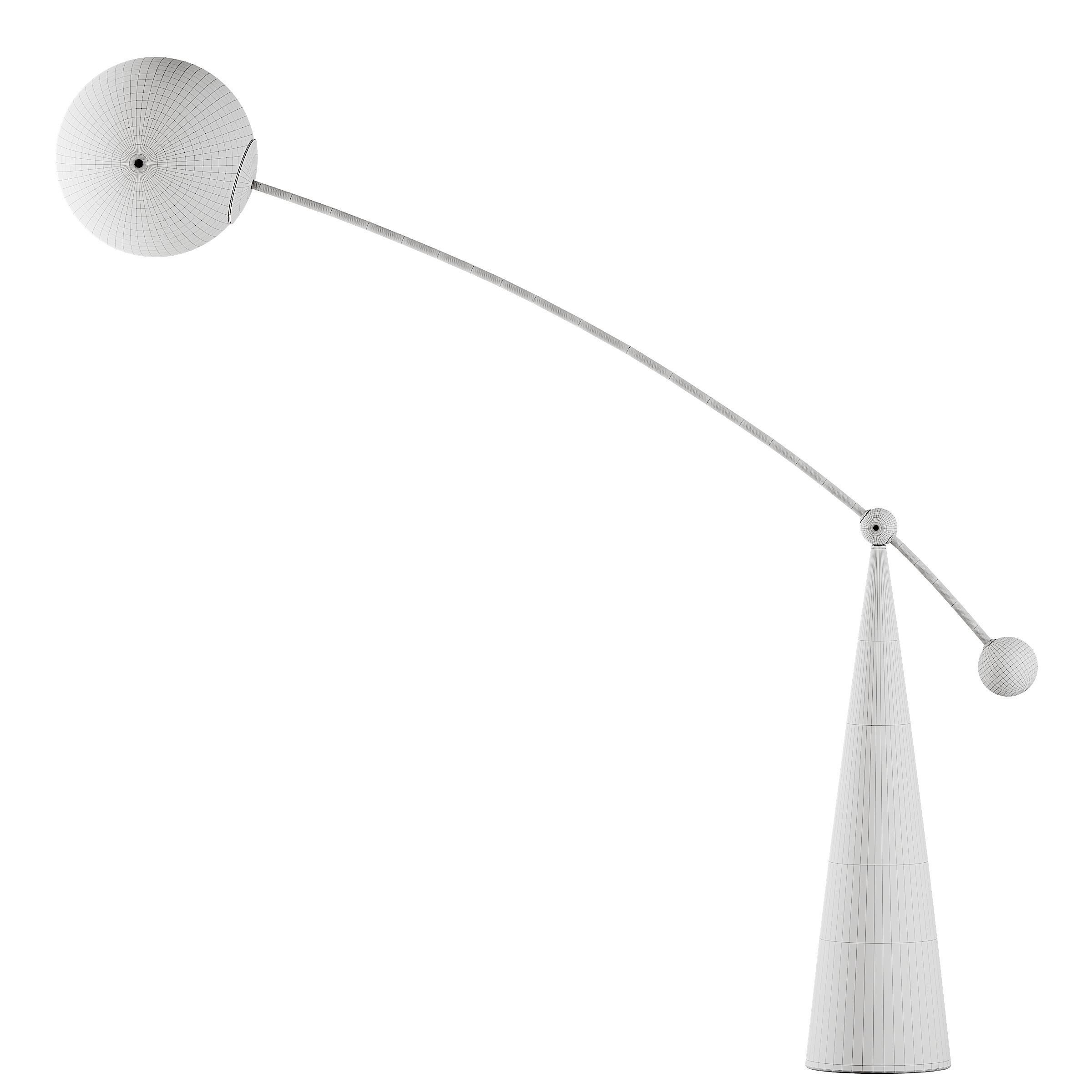 Bubbly Nordic Style Standing Lamp 3D model_2