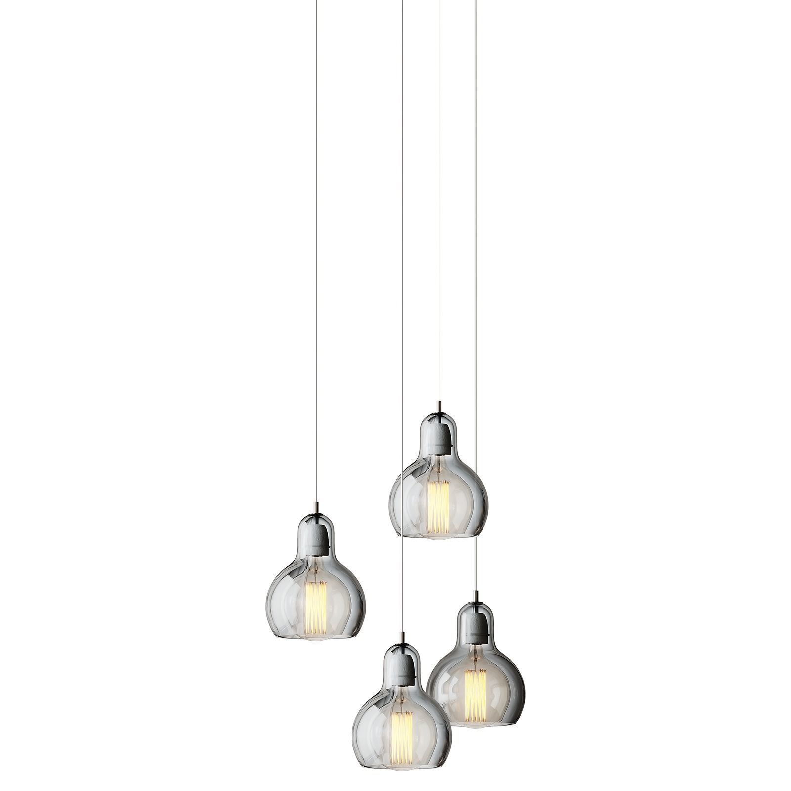 1 Light Contemporary Pendant Lighting Fixtures 3D model_2