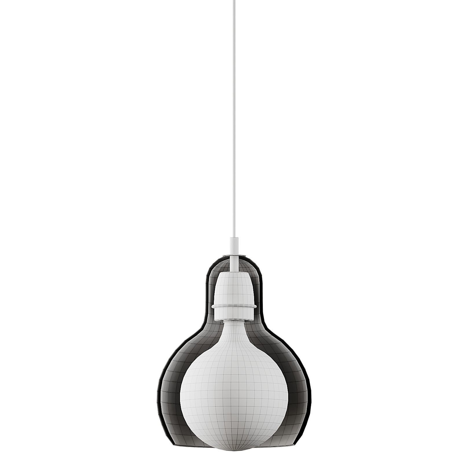 1 Light Contemporary Pendant Lighting Fixtures 3D model_4