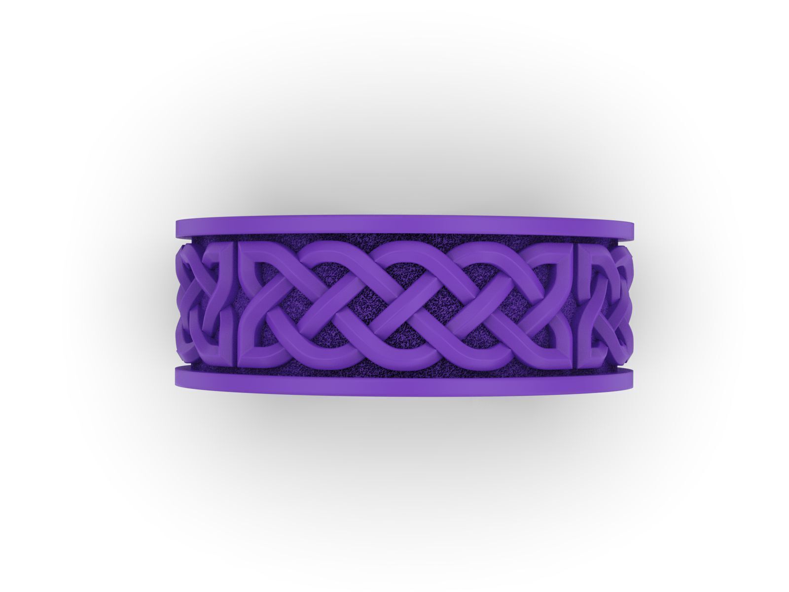 Celtic pattern ring 3D print model_10