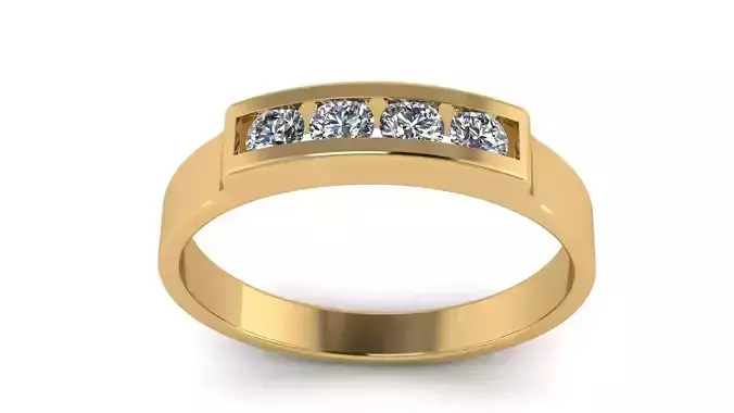 4 Round Diamonds Ring
