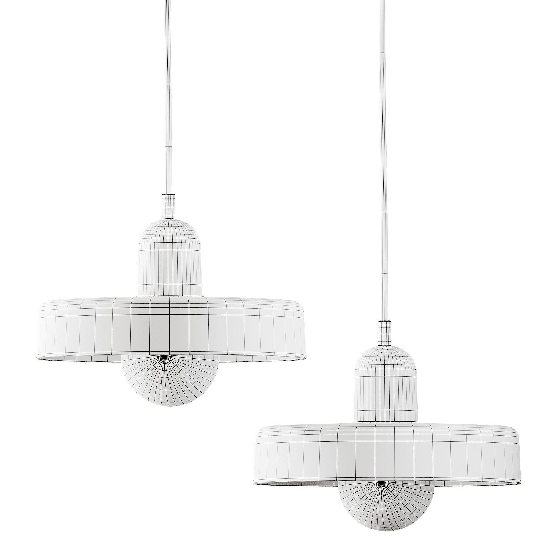 Ceramic Disc Orb Pendant By In Common With 3D model_2