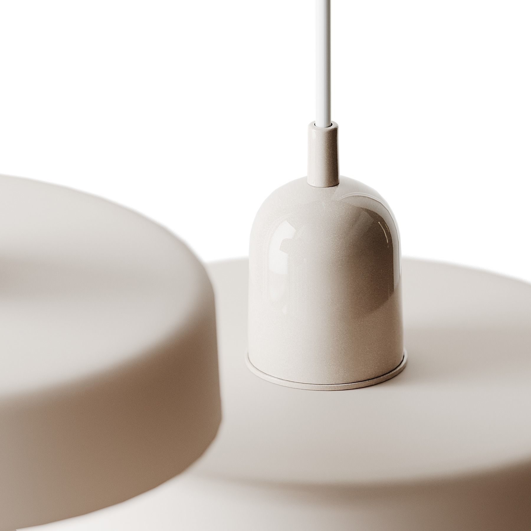 Ceramic Disc Orb Pendant By In Common With 3D model_1