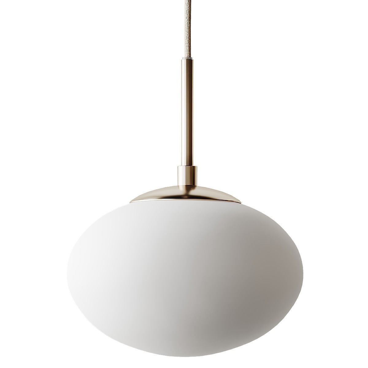 Opal and white pendant lamp from House doctor 3D model_4