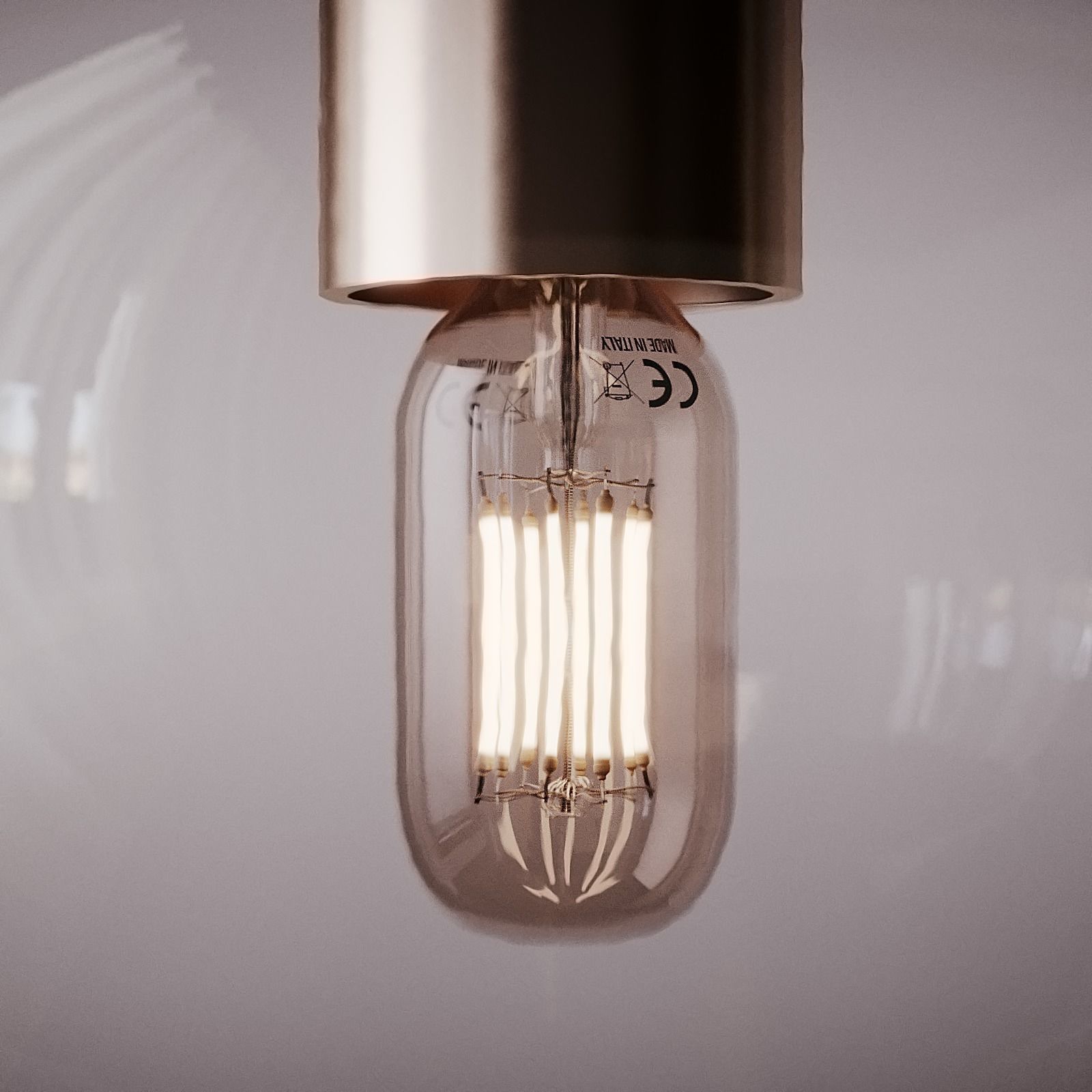 Opal and white pendant lamp from House doctor 3D model_3