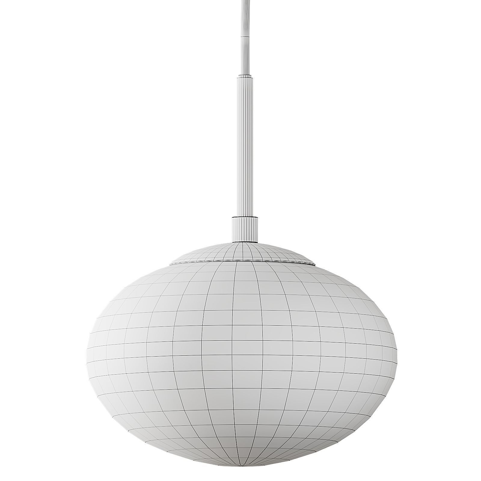 Opal and white pendant lamp from House doctor 3D model_6