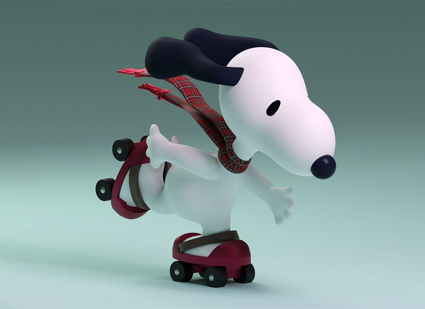 Snoopy 3D print model_1