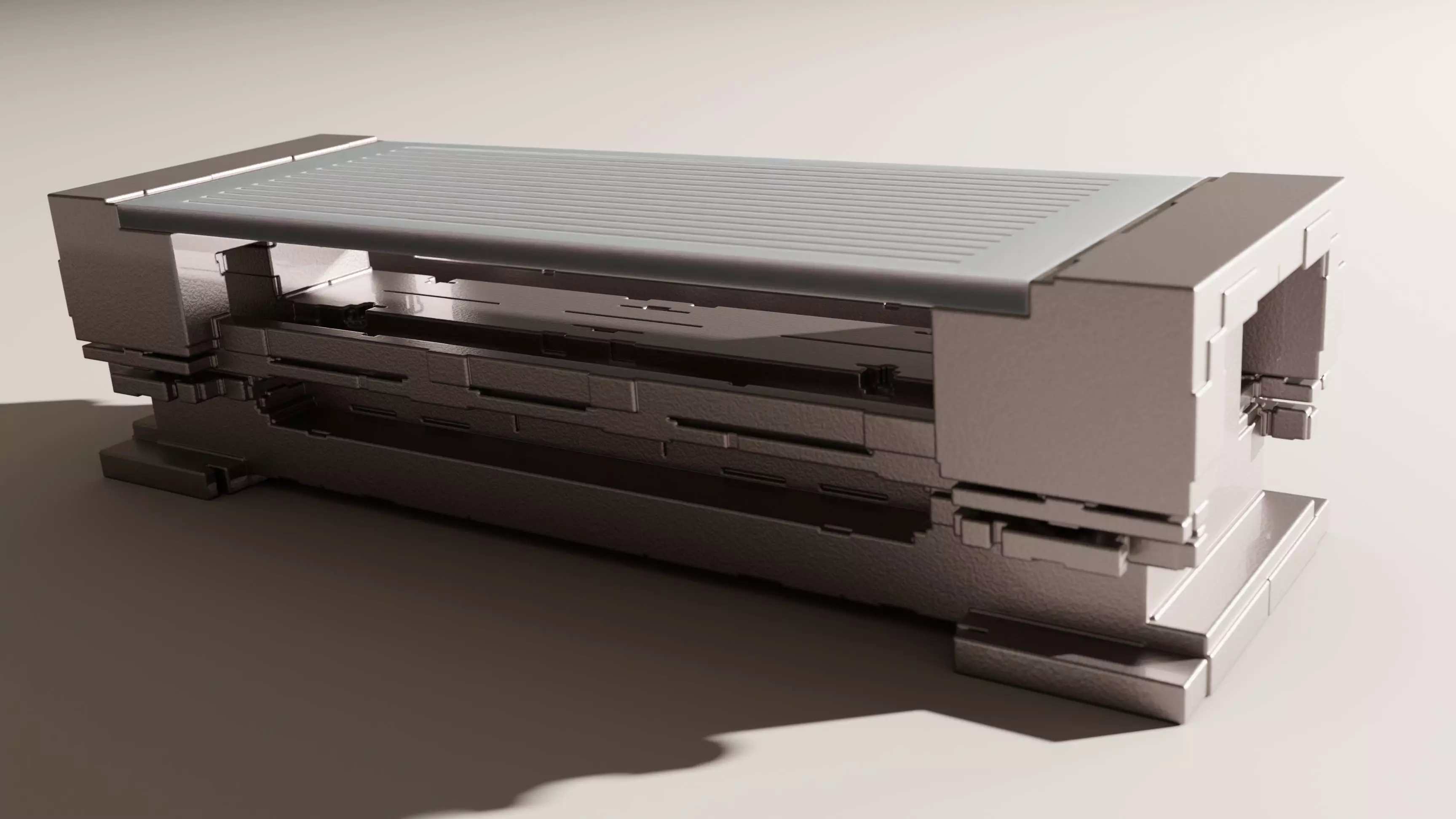 Modern Outdoor Bench 3D model