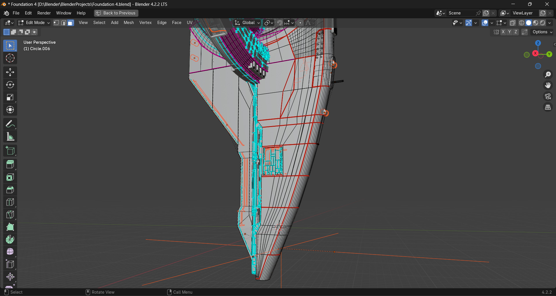 Imperial Spacecraft from foundation series 3D model_8