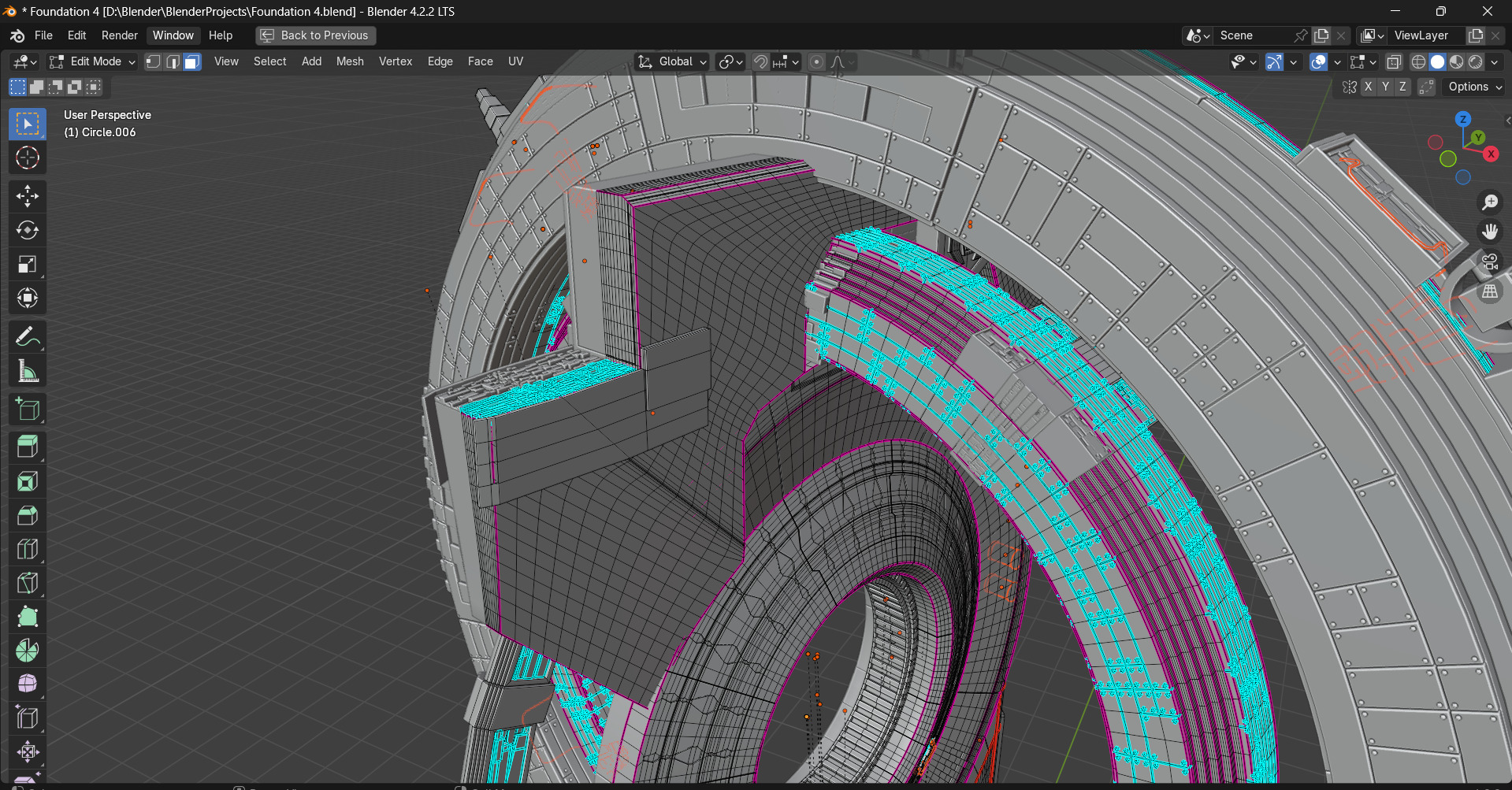 Imperial Spacecraft from foundation series 3D model_12