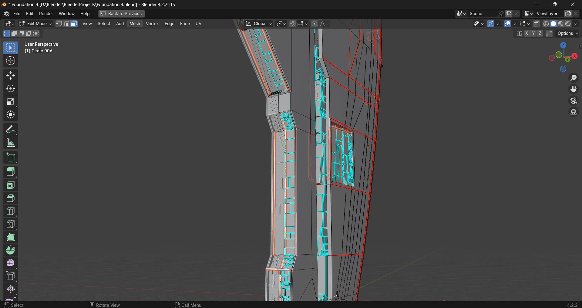 Imperial Spacecraft from foundation series 3D model_10