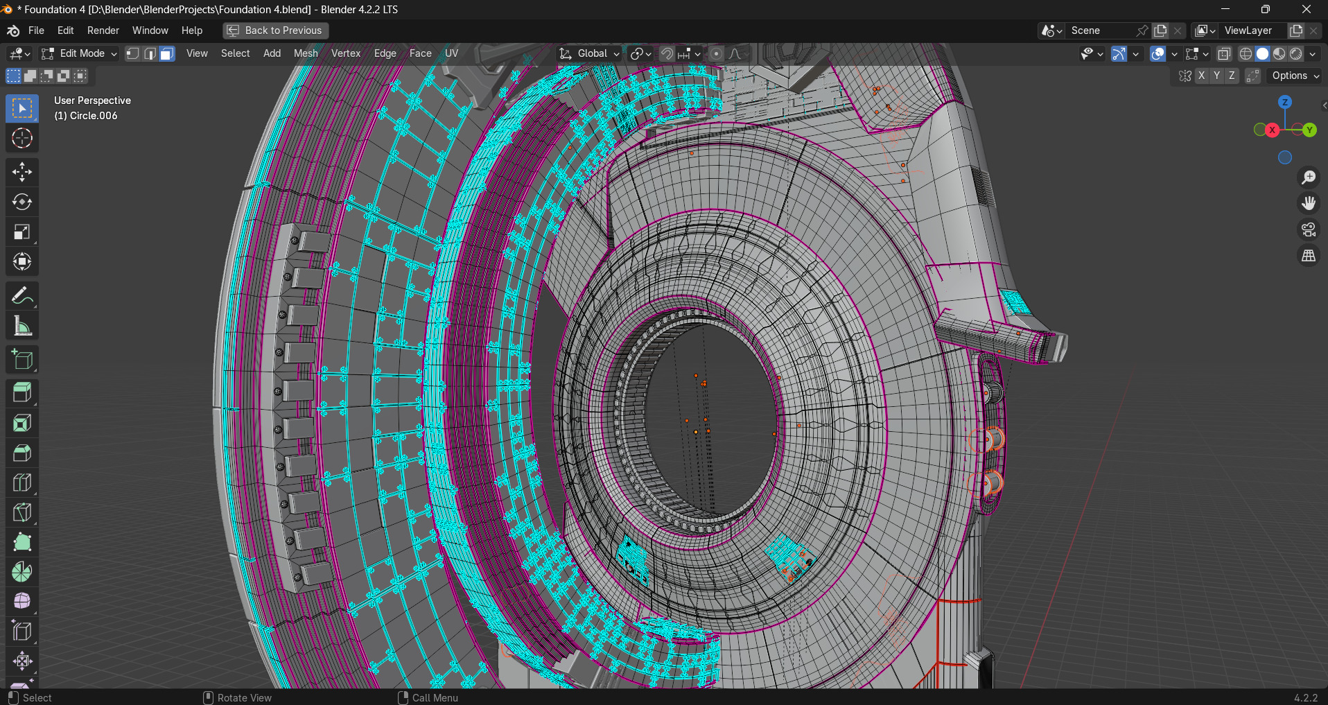 Imperial Spacecraft from foundation series 3D model_9