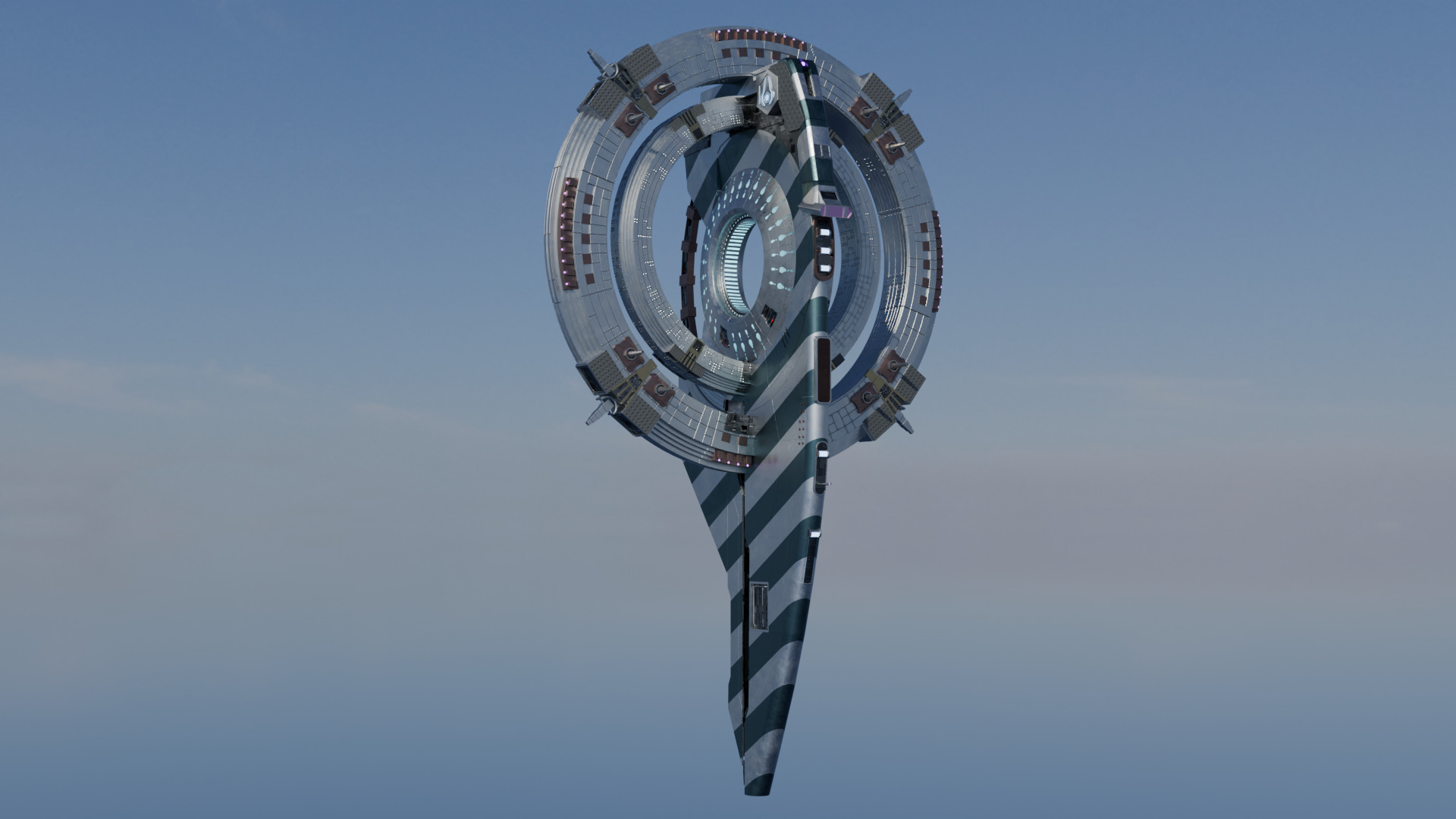 Imperial Spacecraft from foundation series 3D model_1