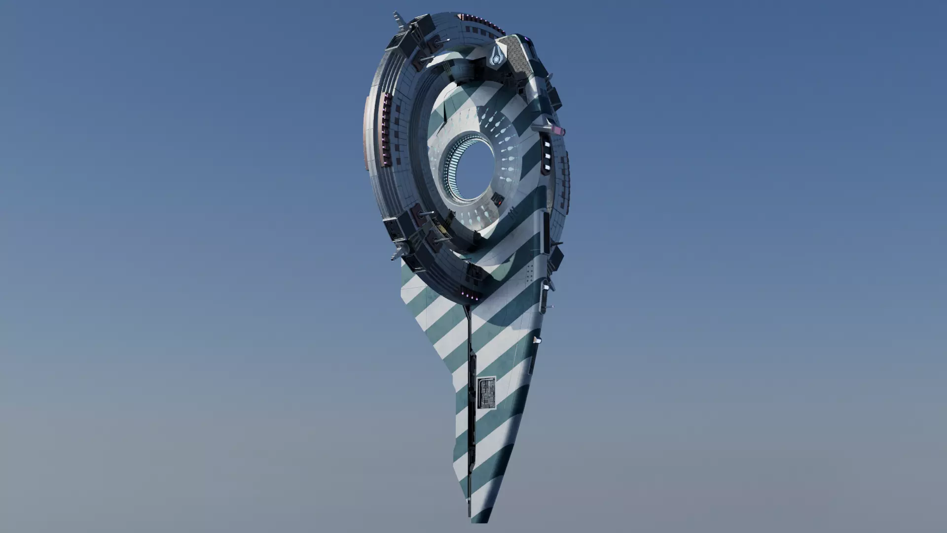 Imperial Spacecraft from foundation series 3D model_0