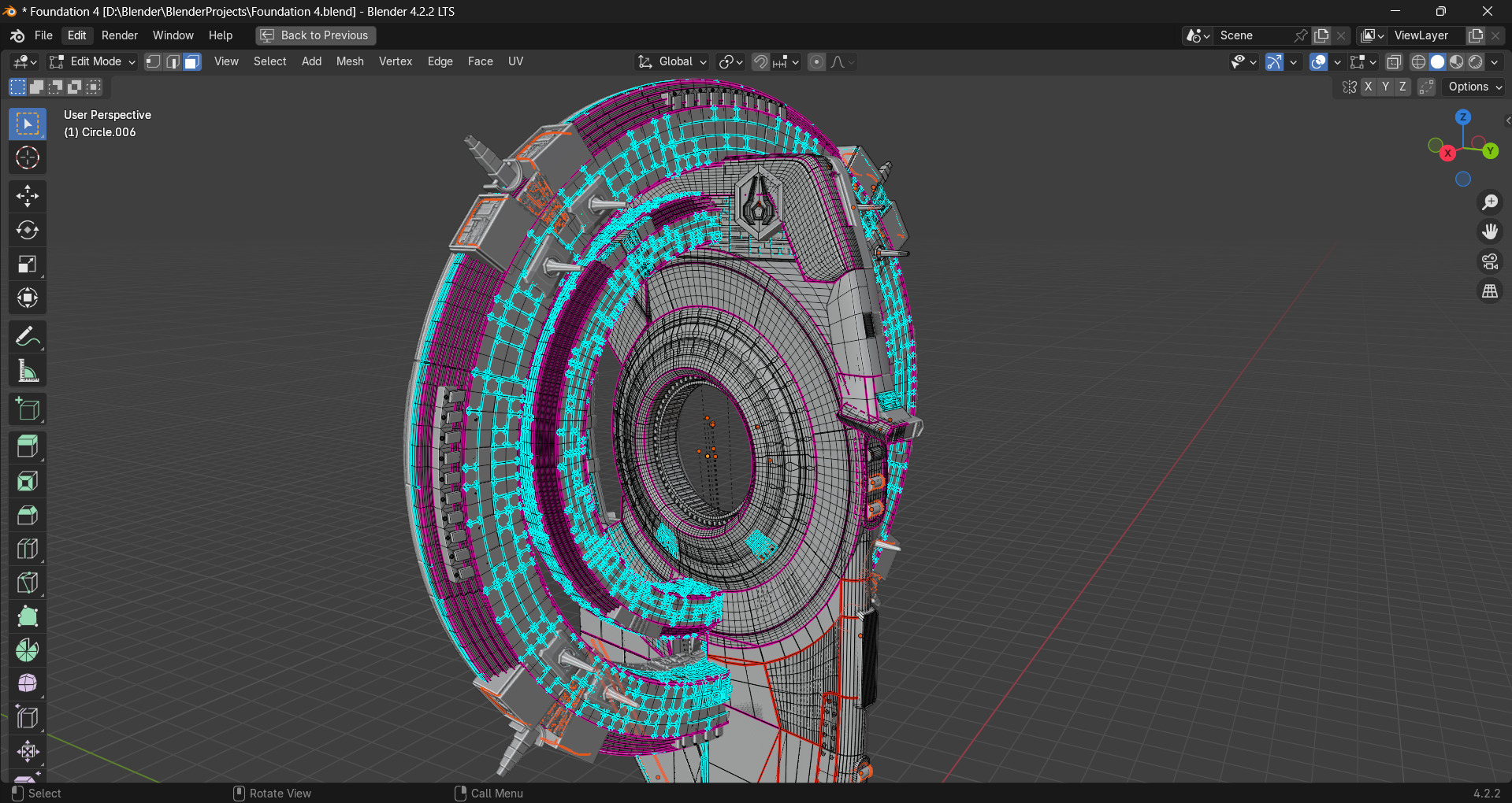 Imperial Spacecraft from foundation series 3D model_7