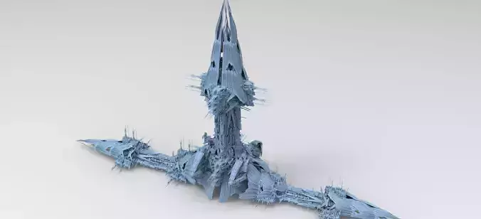 Deep sea orbital tower 3D model