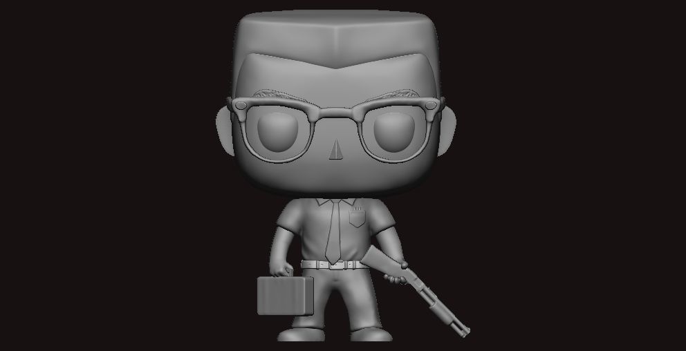 William D FENS Foster Funko Pop 3D print model_1