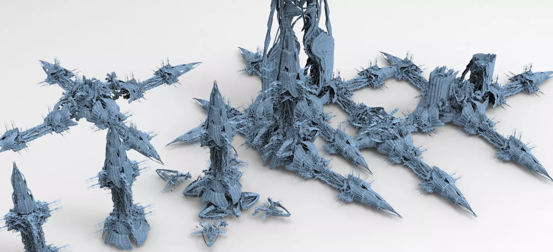 Deep sea orbital tower Series collection 3D model_0