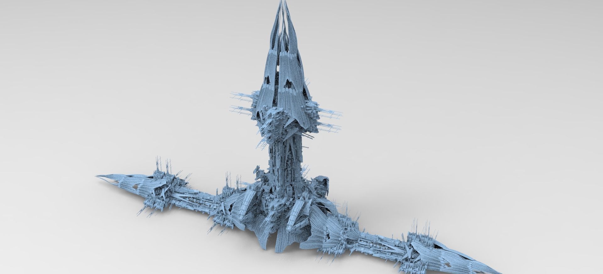 Deep sea orbital tower Series collection 3D model_4