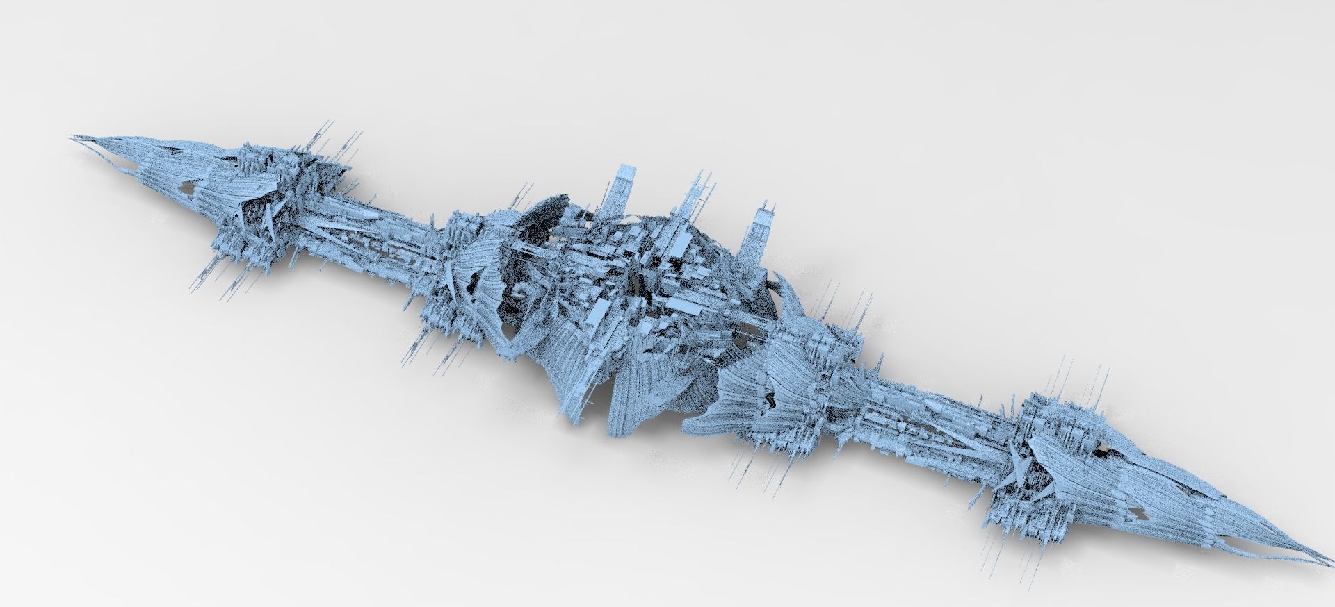 Deep sea orbital tower Series collection 3D model_3