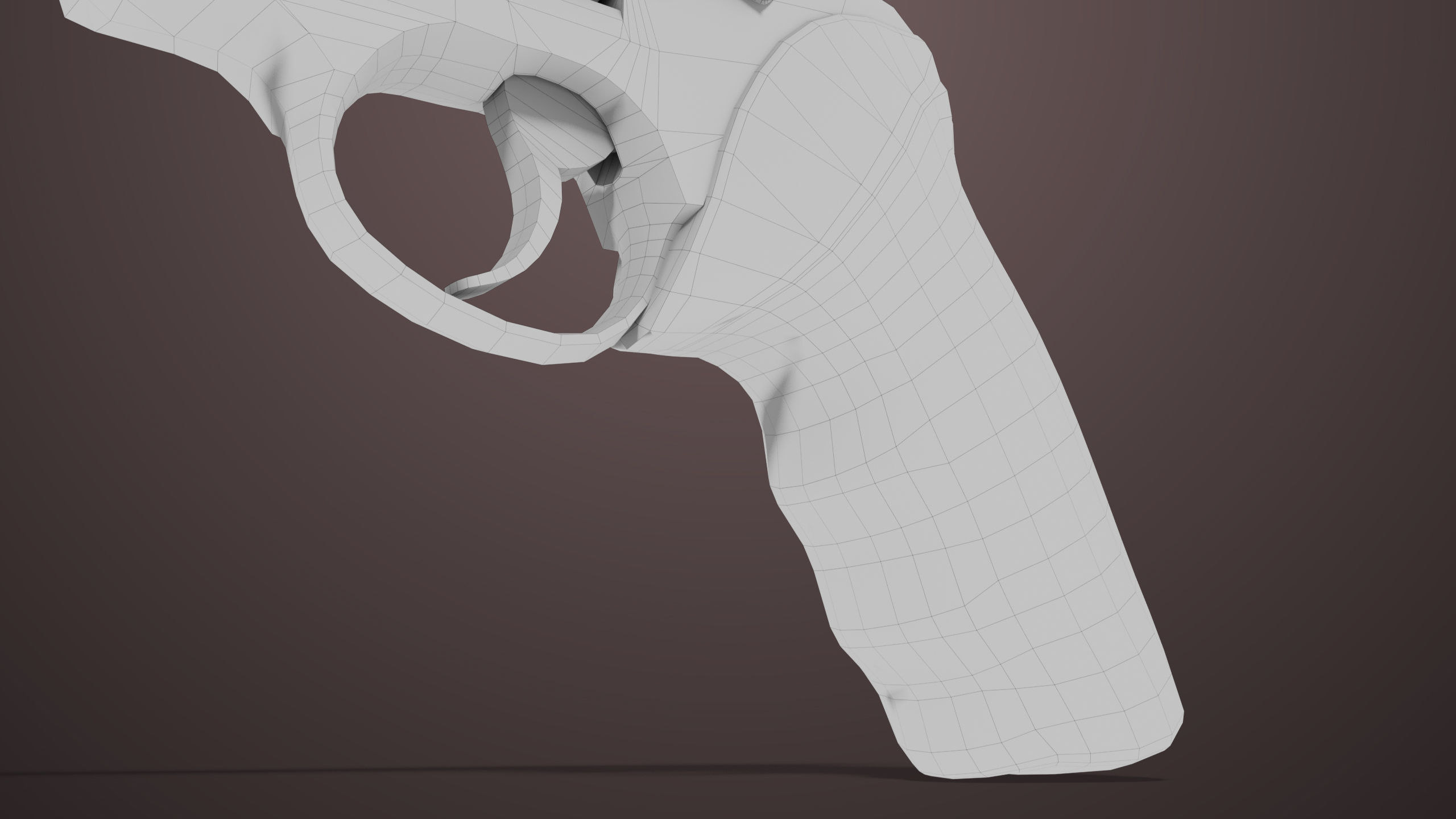 Revolver 04 Black Model Taurus Raging All PBR Unity UE Textures Low-poly 3D model_37