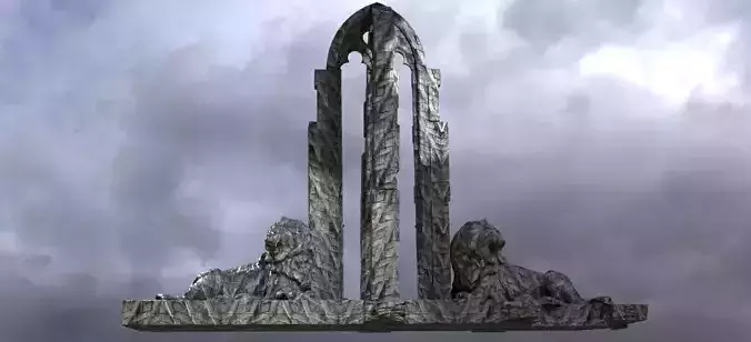 White witch Ruin Structure