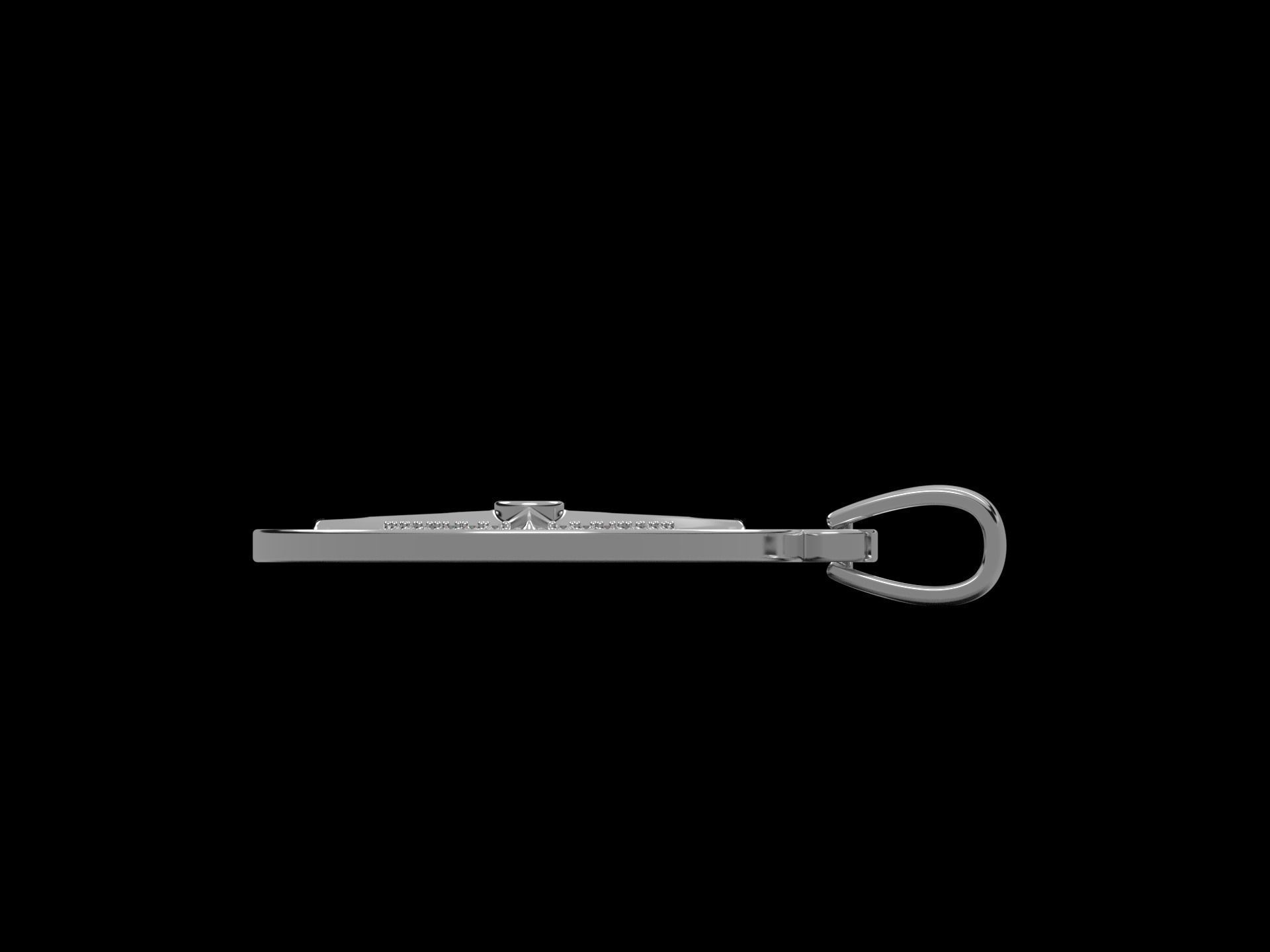 Nautical Compass  Pendant  3D print model_11