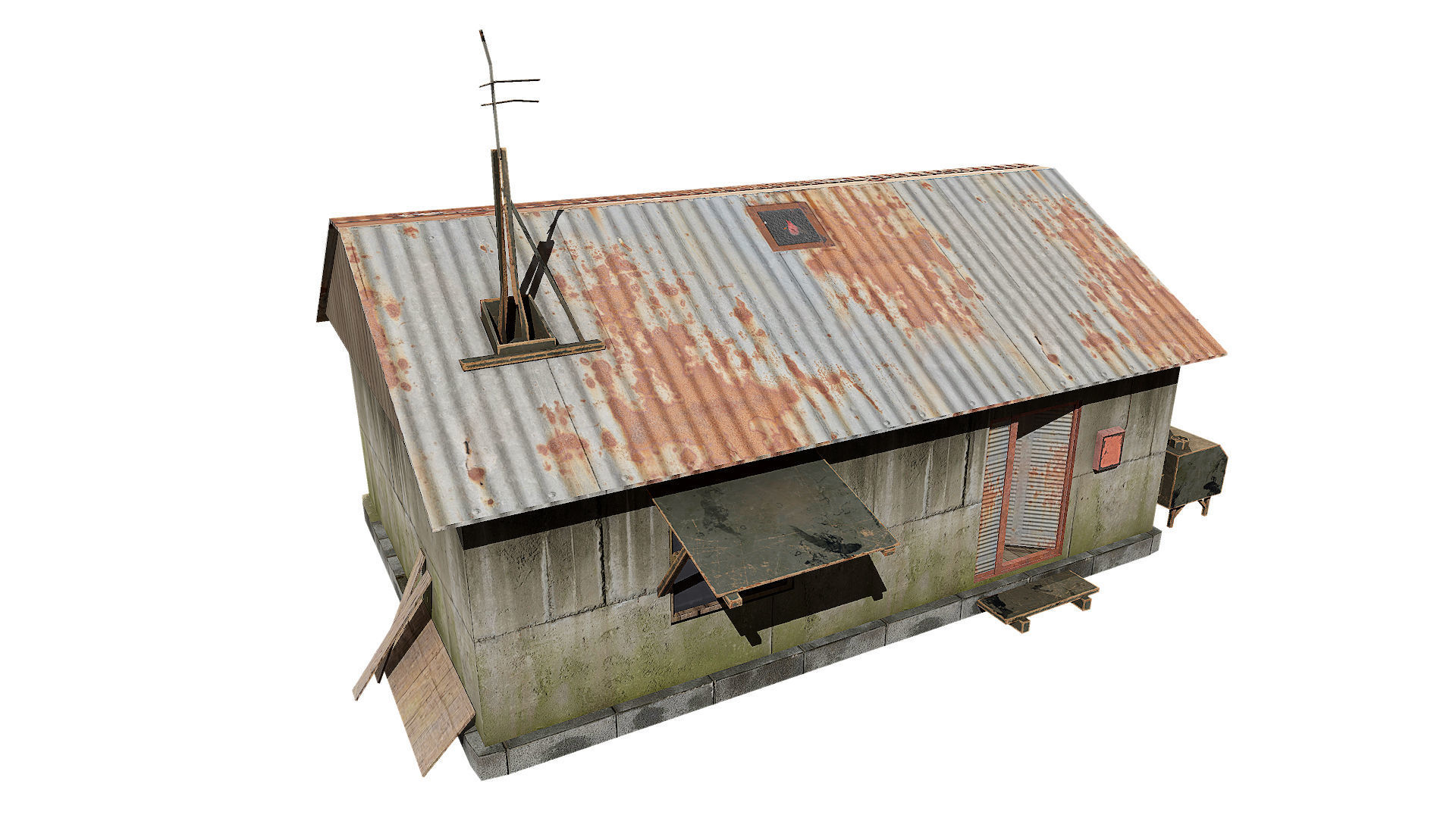 Old House Low-poly 3D model_4