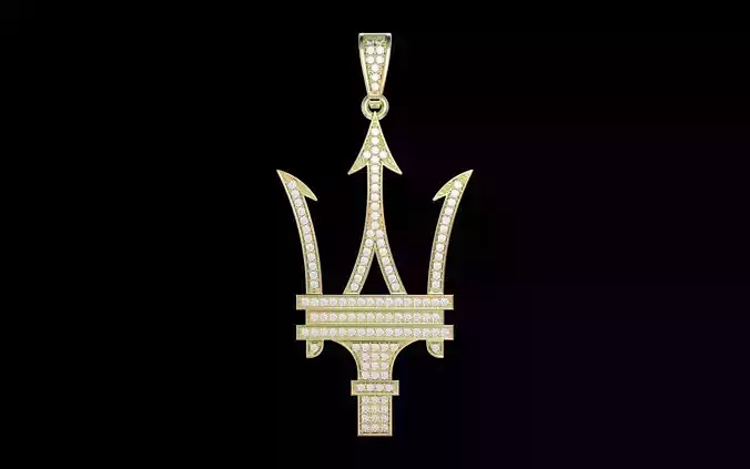 Maserati pendant 3D print model