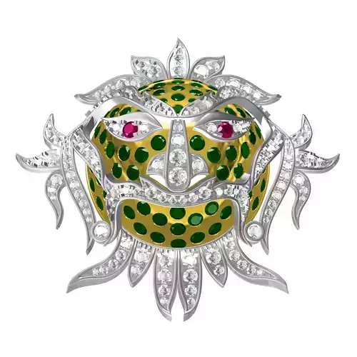 Antique Diamond Halloween Hip Hop Pendant