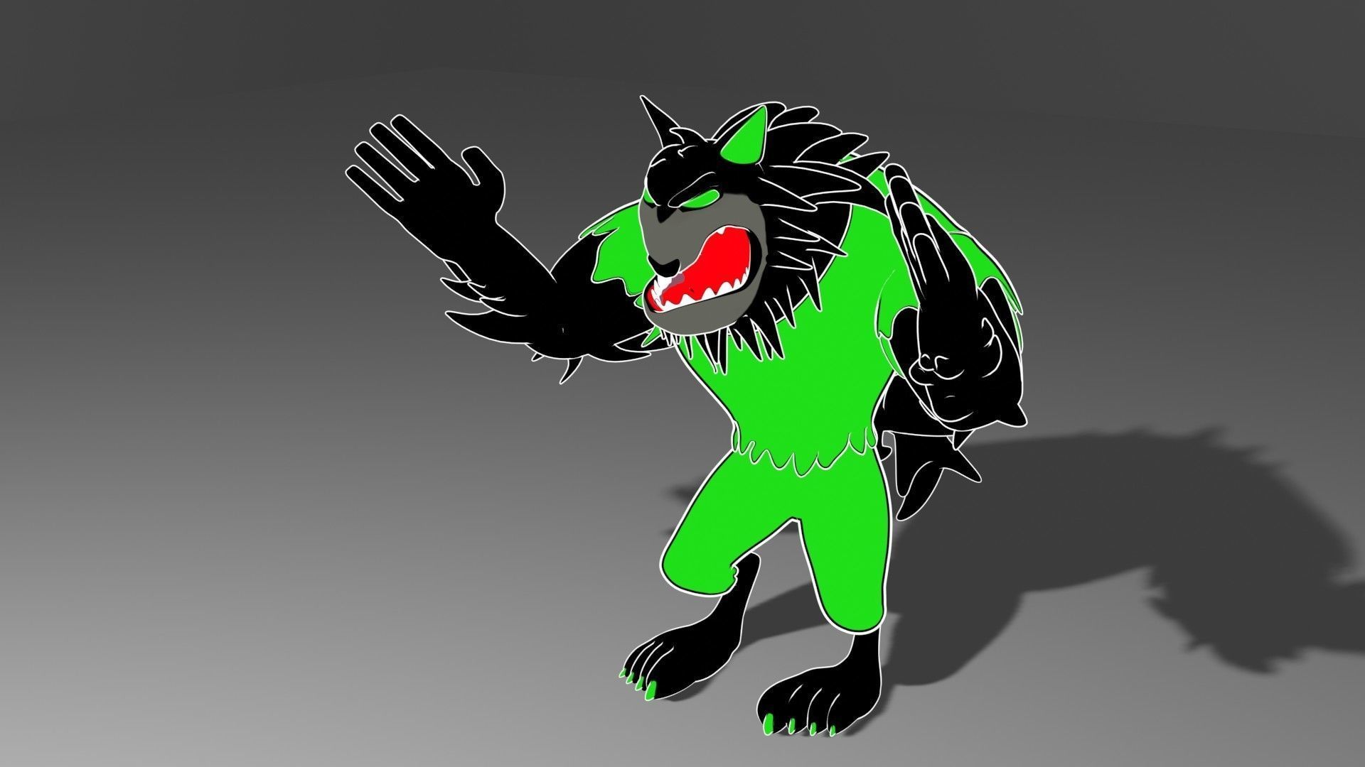 wolf-lobo 3D model_10