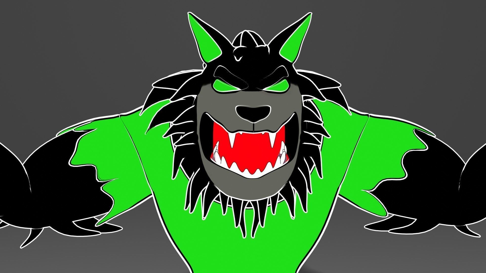 wolf-lobo 3D model_4