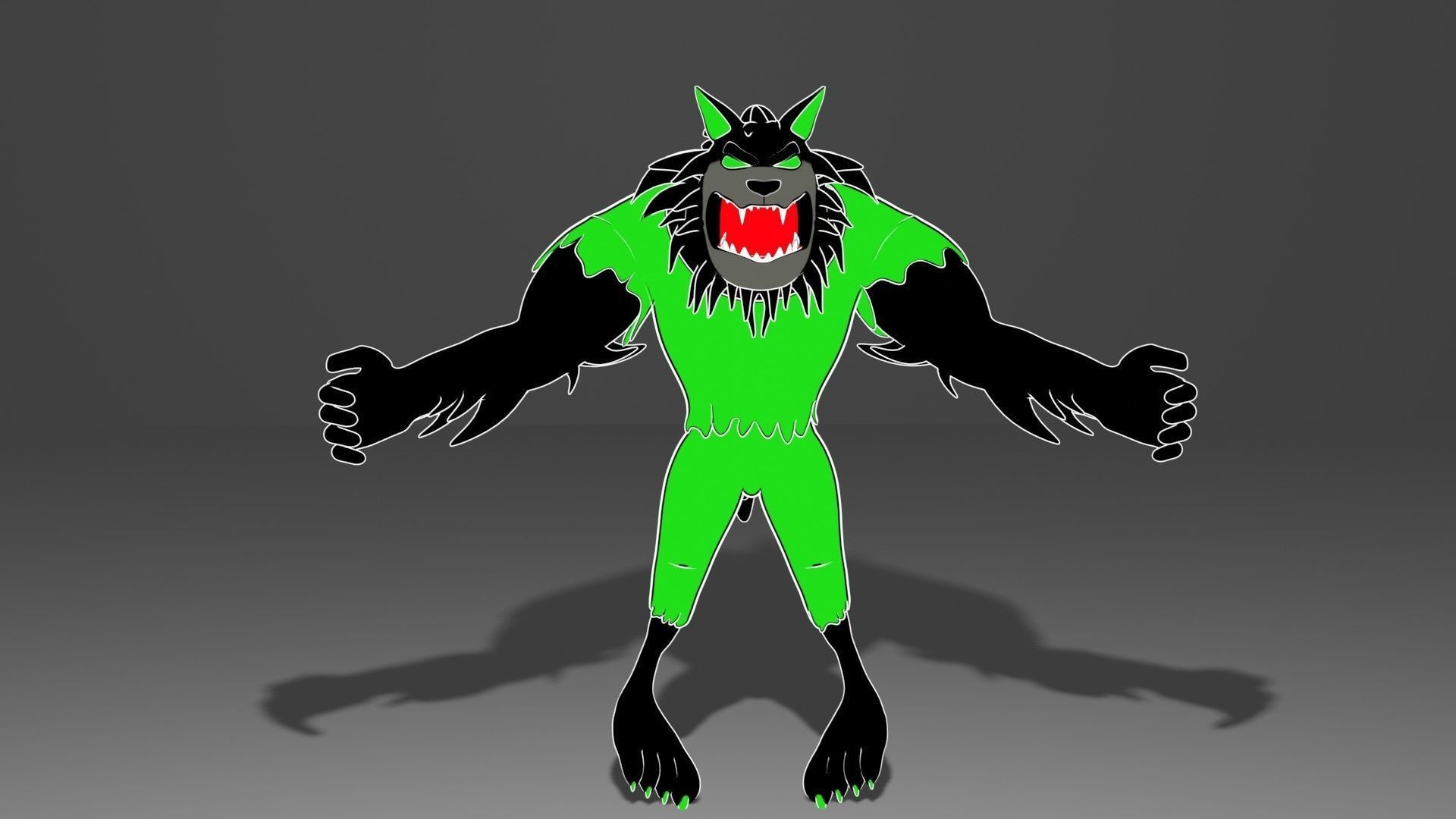 wolf-lobo 3D model_5