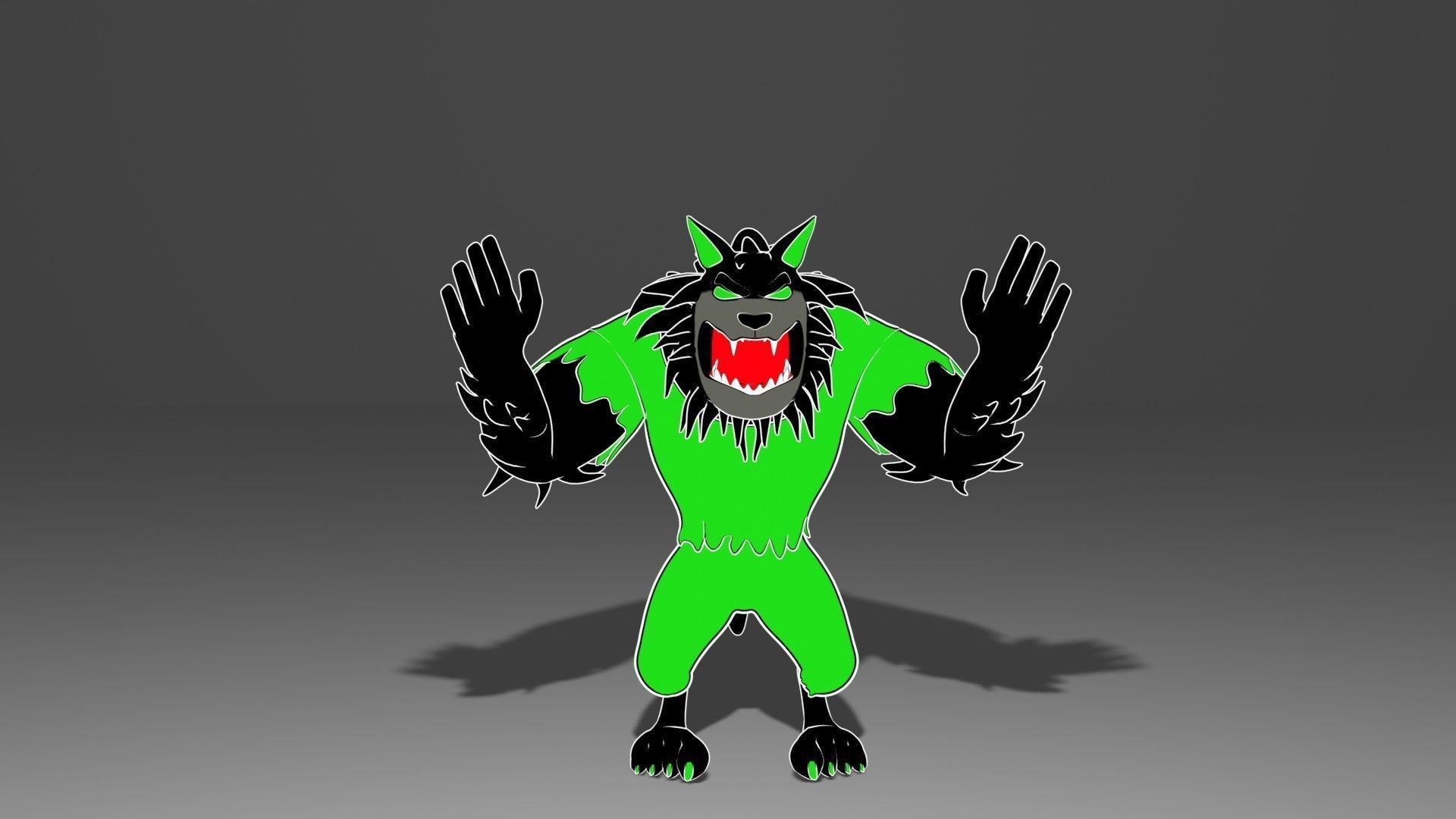 wolf-lobo 3D model_6