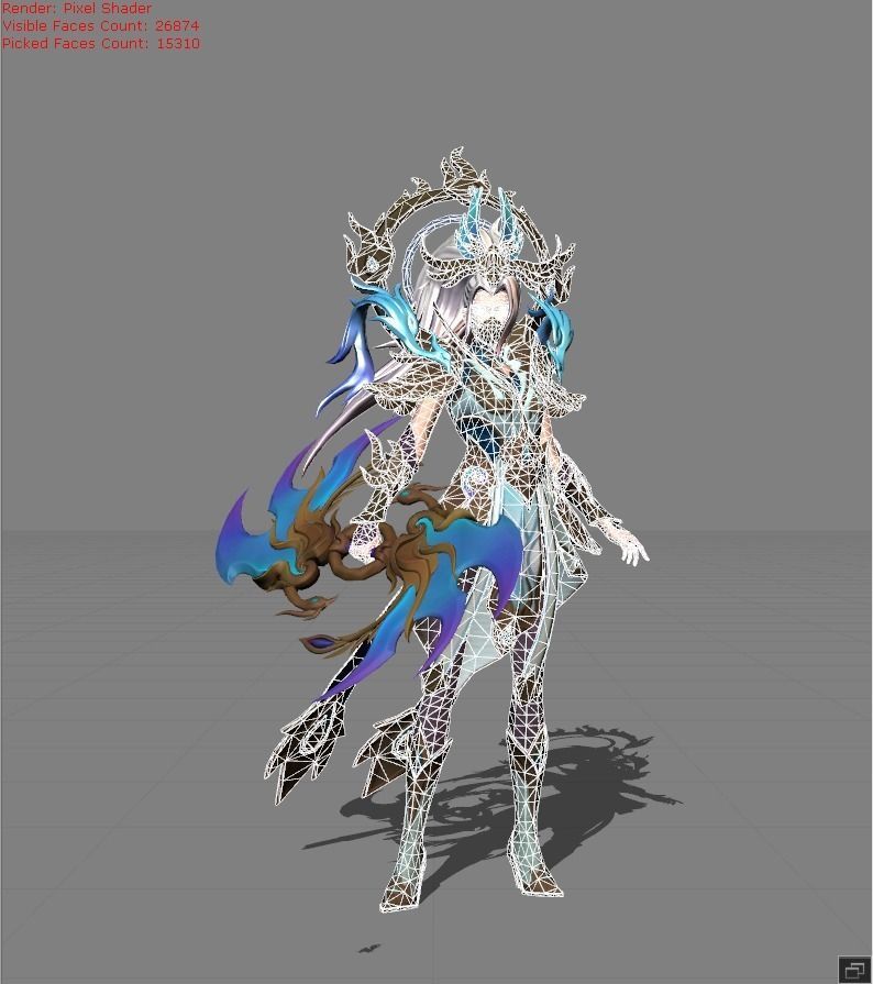 Hanabi Riverland Phoenix Low-poly 3D model_5