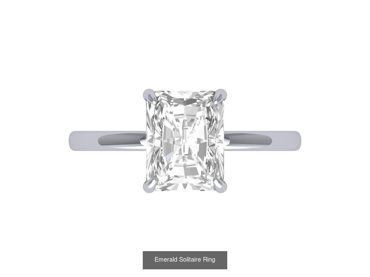 50 Emerald Soliters Ring 3D Model Collection_28