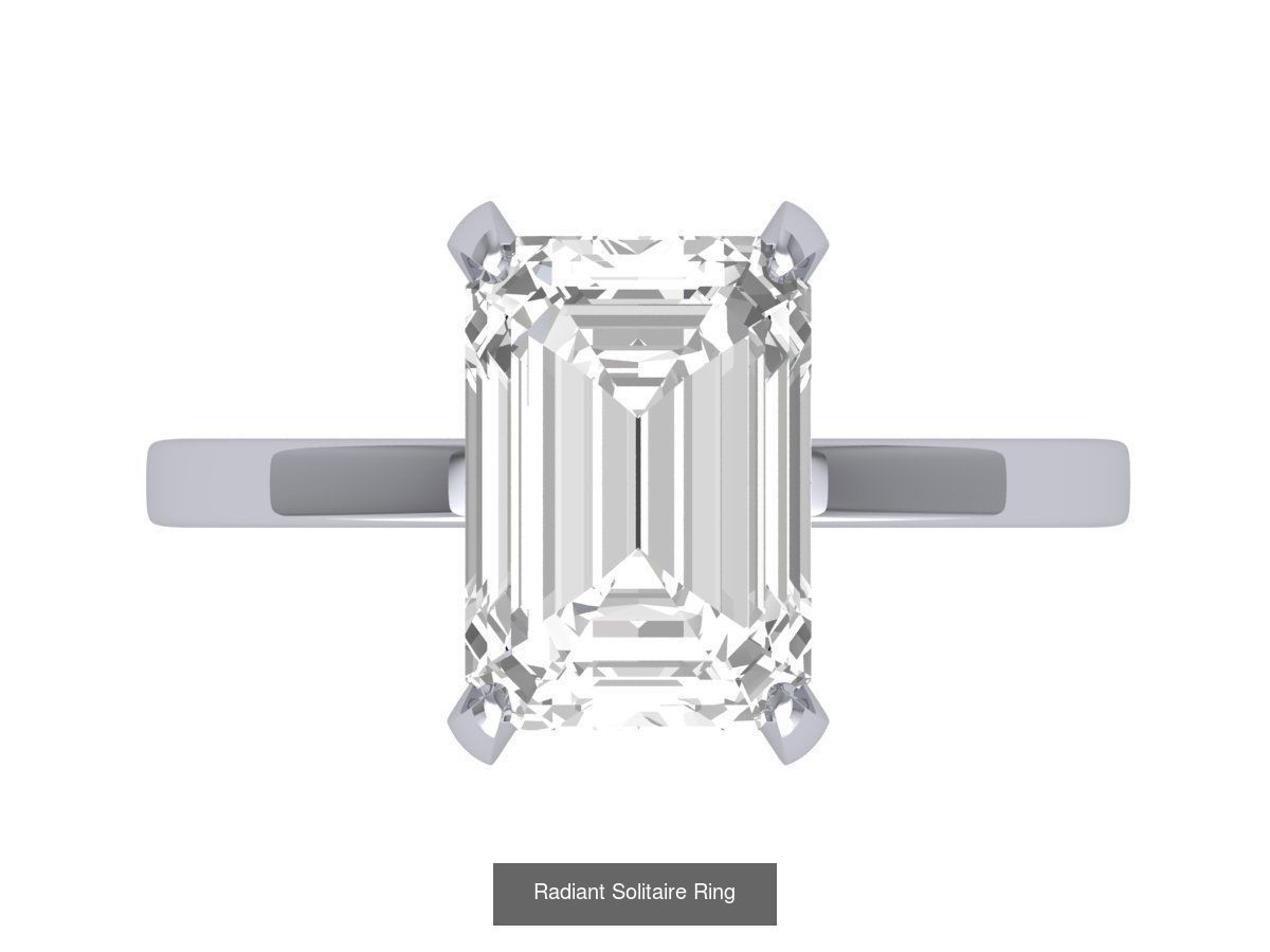 50 Emerald Soliters Ring 3D Model Collection_29