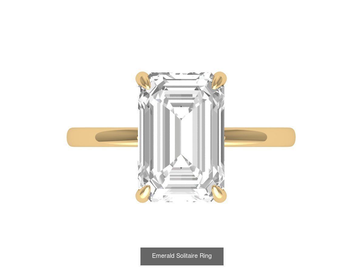 50 Emerald Soliters Ring 3D Model Collection_24