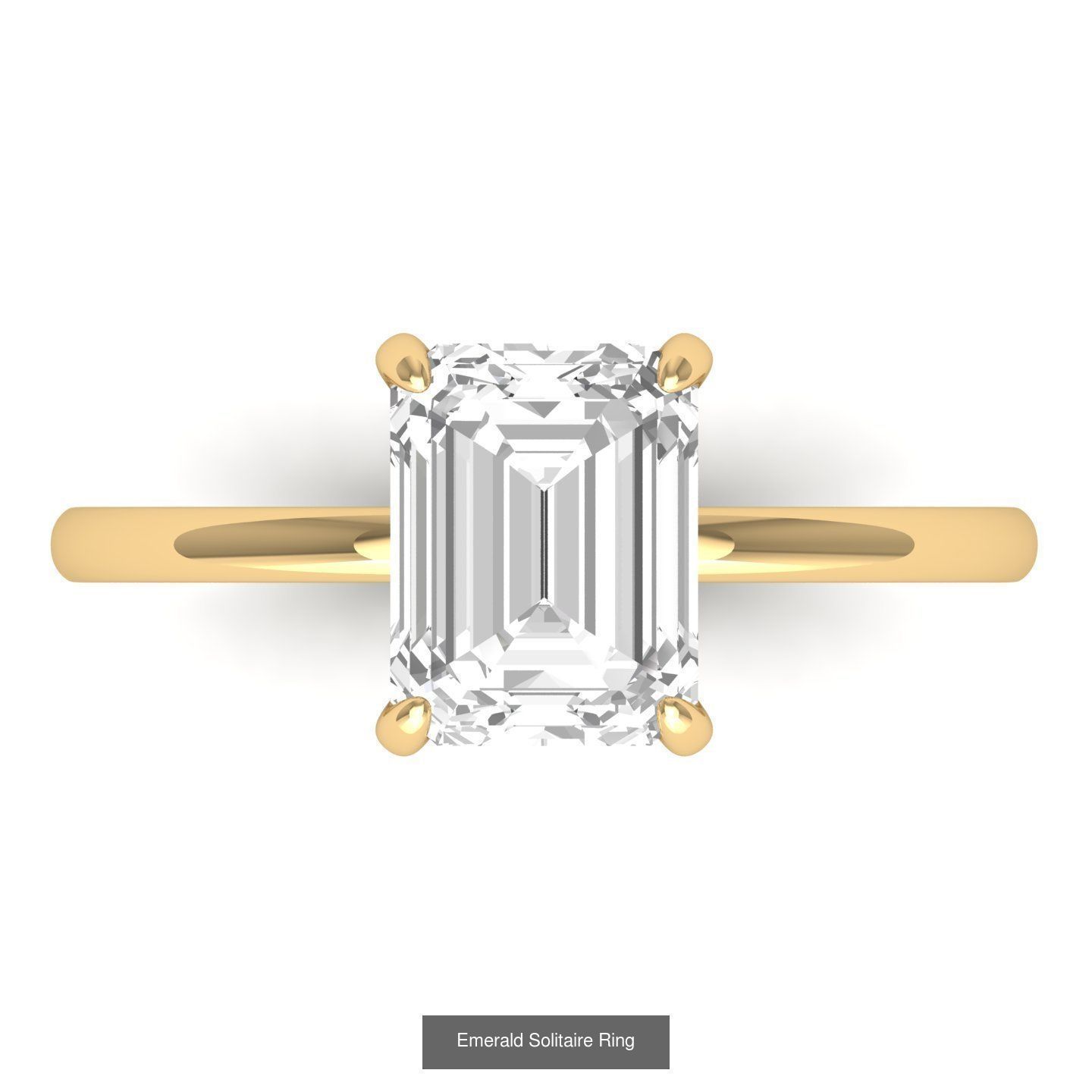 50 Emerald Soliters Ring 3D Model Collection_42