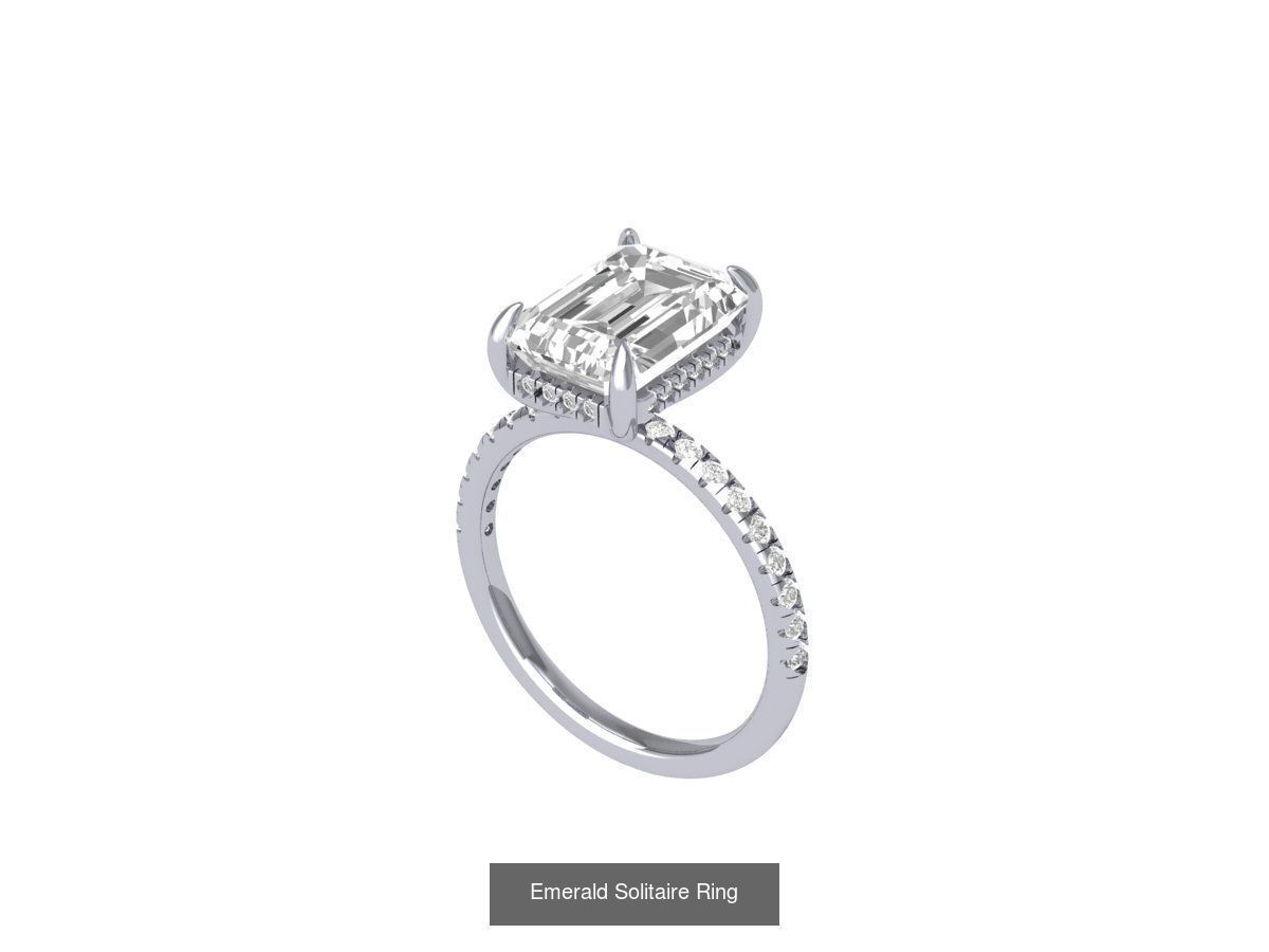 50 Emerald Soliters Ring 3D Model Collection_37
