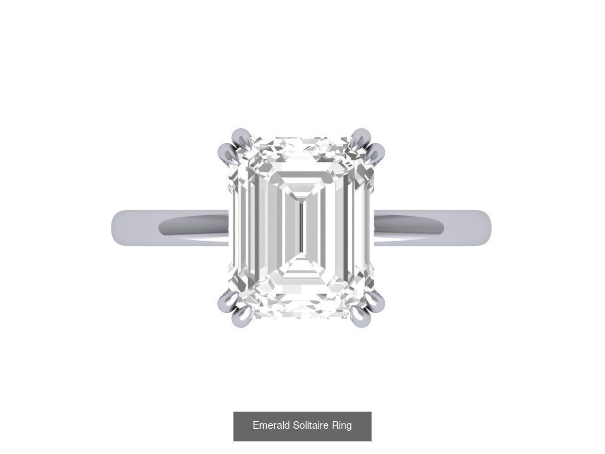 50 Emerald Soliters Ring 3D Model Collection_33