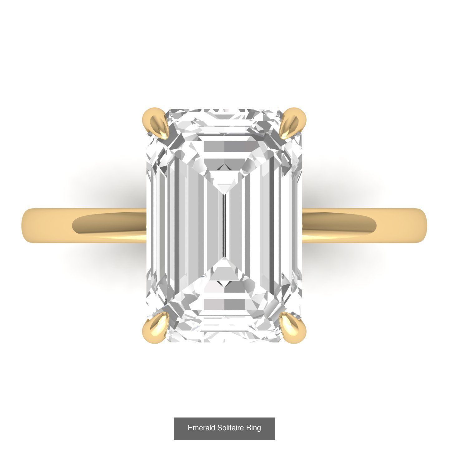 50 Emerald Soliters Ring 3D Model Collection_23