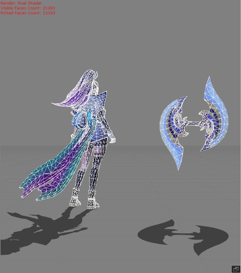 Hanabi Moonlit Ninja Low-poly 3D model_8