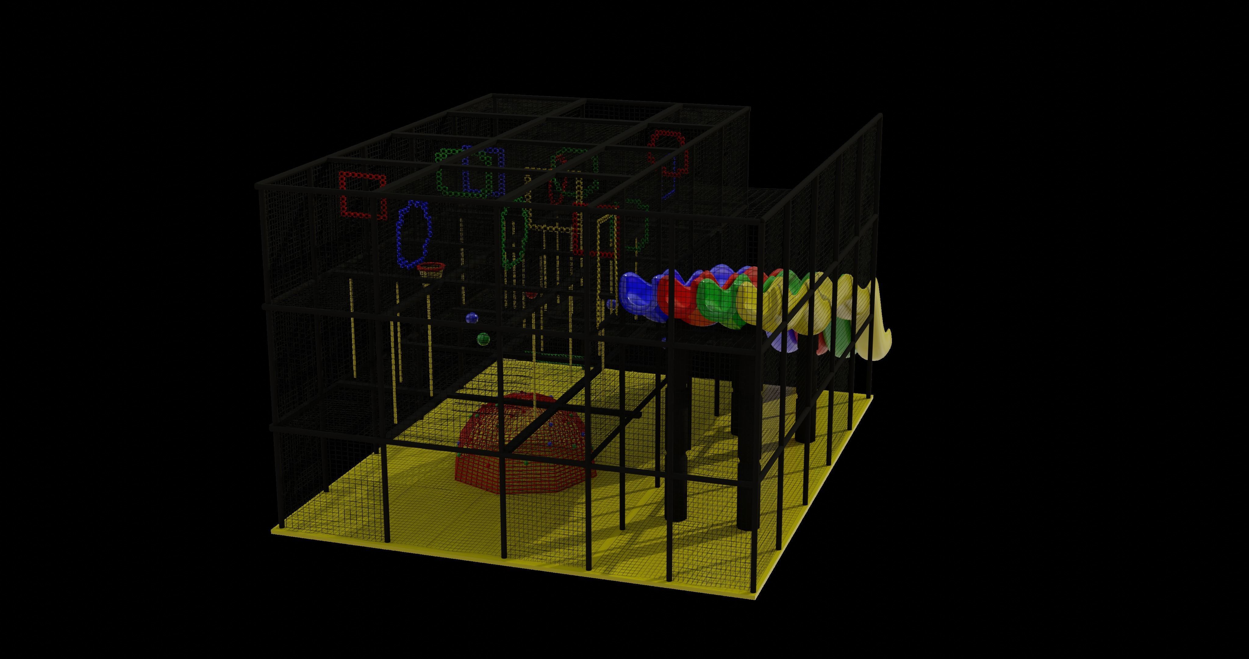 leisure park 3D model_5