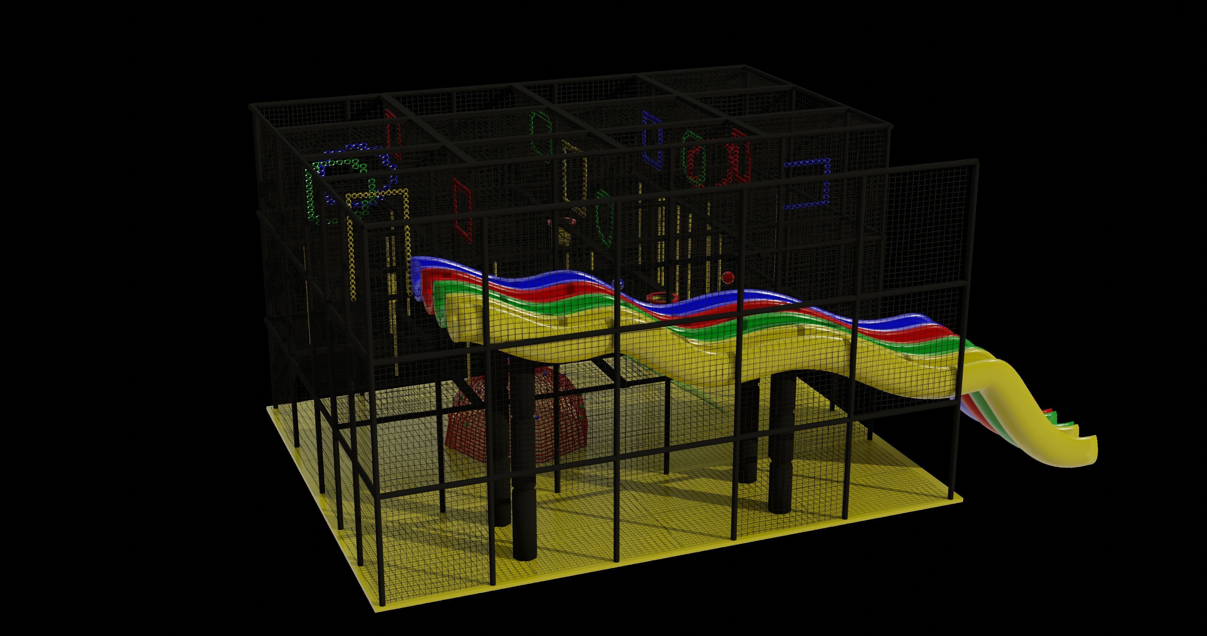 leisure park 3D model_4