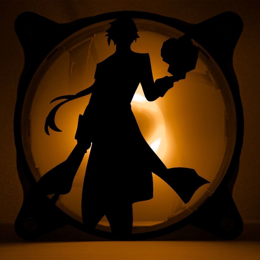 Genshin Impact Characters Geo PC fan cover  3D Model Collection_16