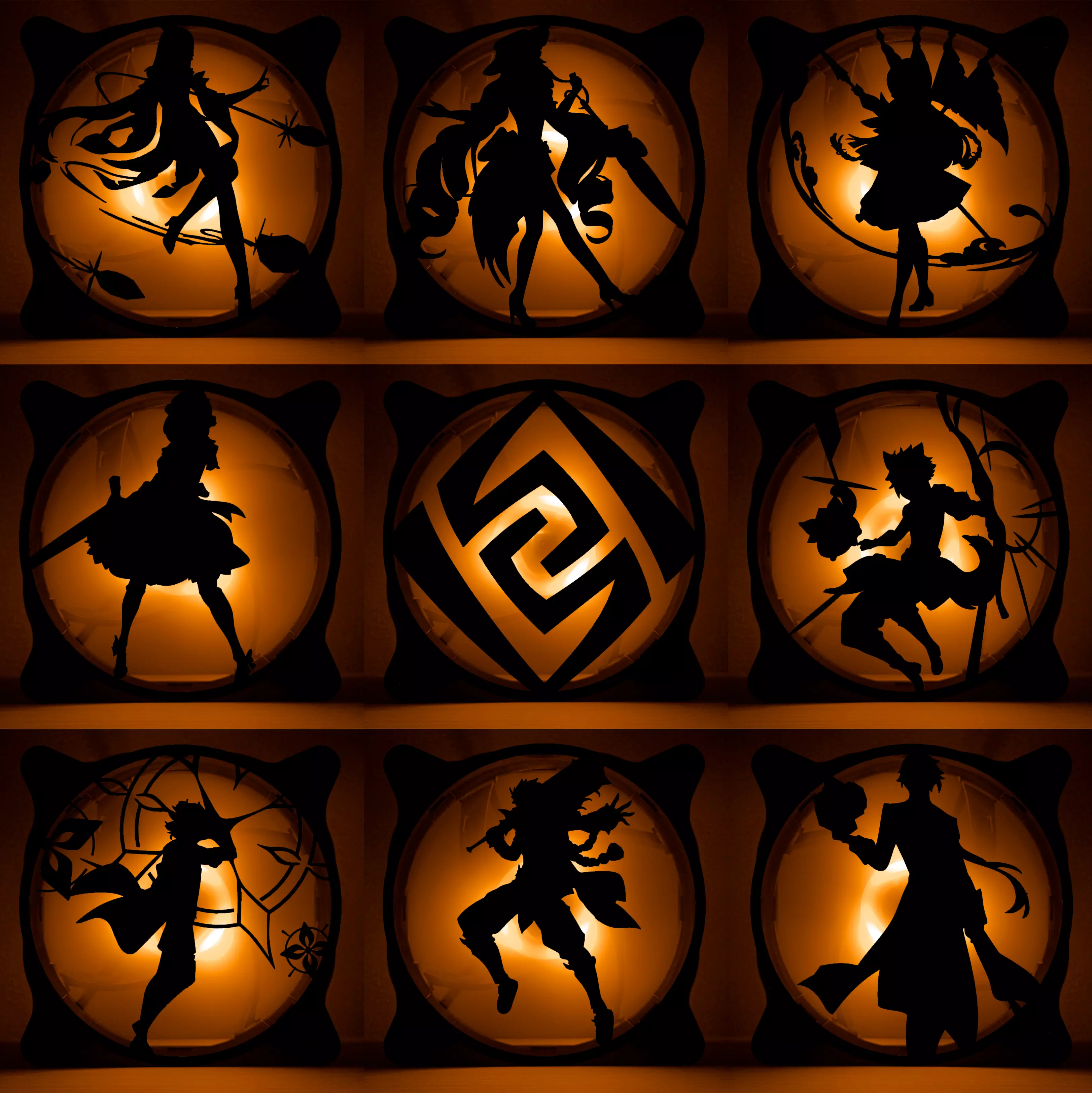 Genshin Impact Characters Geo PC fan cover  3D Model Collection_0