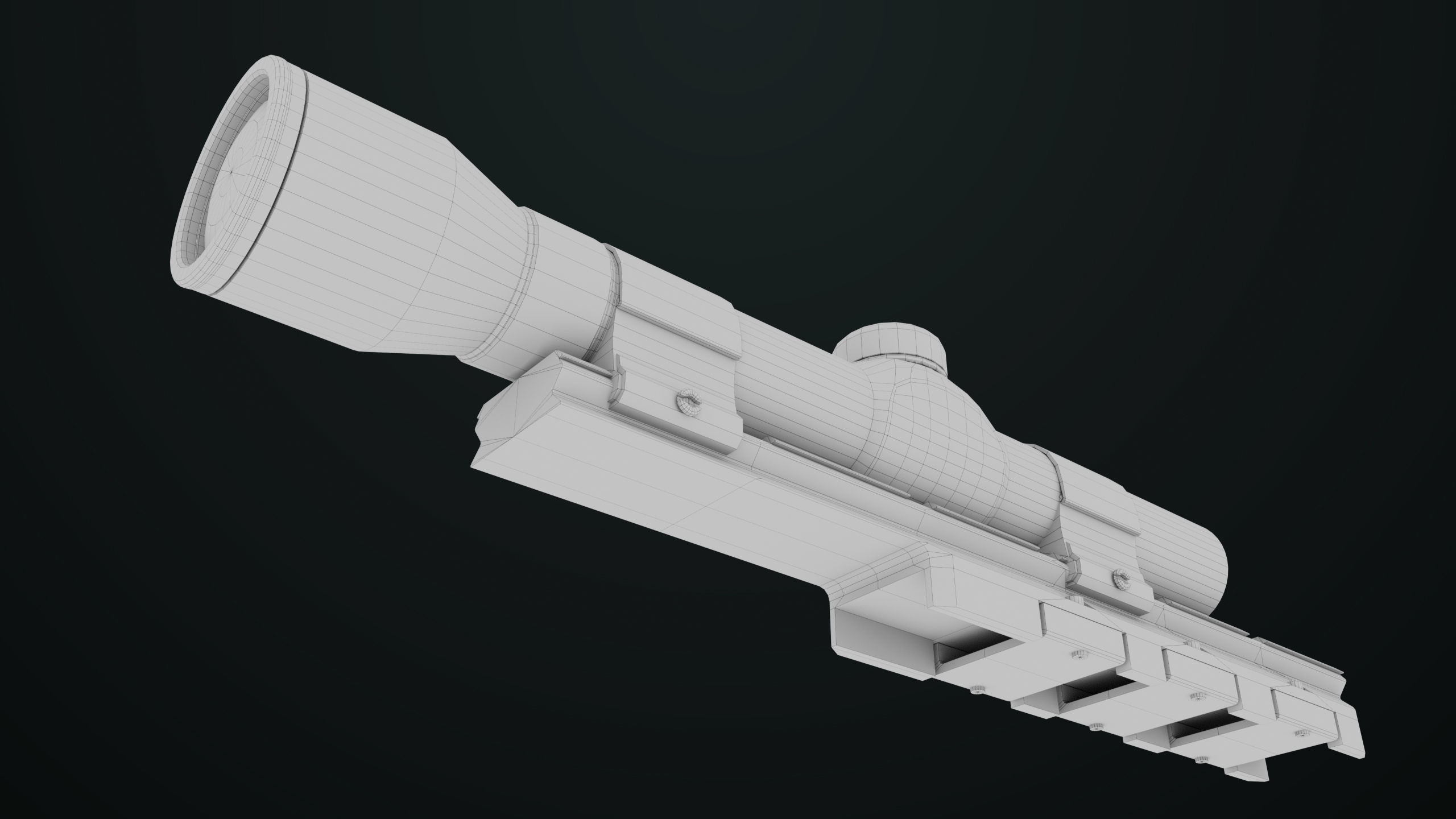 Revolver 04 Silver Model Taurus Raging All PBR Unity UE Textures Low-poly 3D model_44