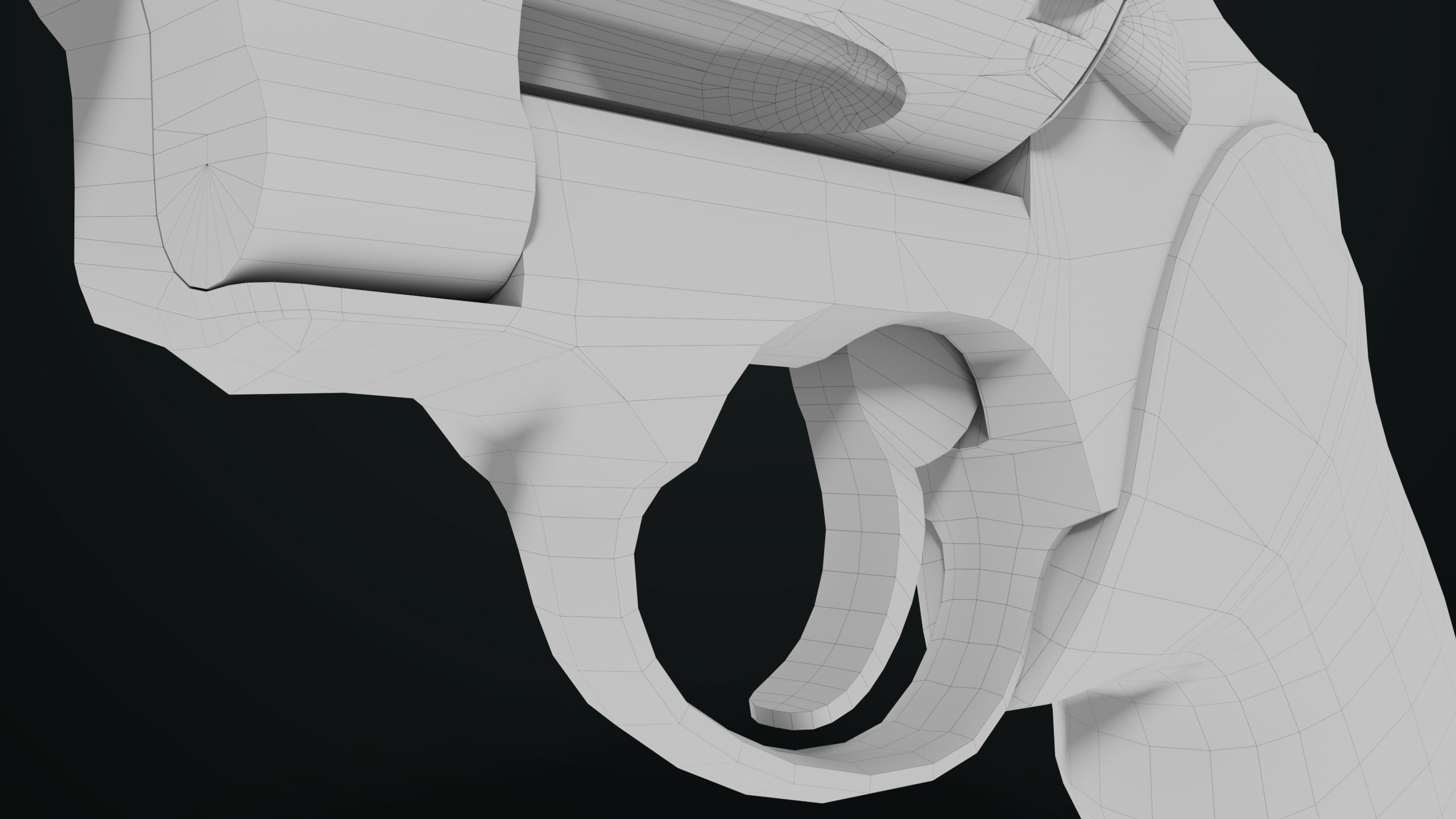 Revolver 04 Silver Model Taurus Raging All PBR Unity UE Textures Low-poly 3D model_36